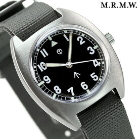 モントルロロイ ミリタリーウォッチ ロイヤルアーミー W10 クオーツ 腕時計 メンズ M.R.M.W. W10-6B-NATO-GY アナログ ブラック グレー 黒 記念品 ギフト 父の日 プレゼント 実用的