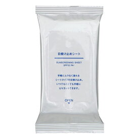 無印良品 日焼け止めシート 12枚入・150x200mm 日本製 お手軽 UVカット 便利 持ち歩き 気軽 楽ちん おでかけ 旅行用 サラサラ 塗り直し シート スキンケア 日焼け止め 顔 体 ボディ 簡単 丈夫 ほのかに香る