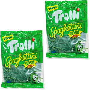 �g���[�� �X�p�Q�b�e�B �T���[�A�b�v�� 100g 1�� Trolli Sour Spaghetti Apple �A�b�v���� �����S �O�~ �L�����f�B �A�� �C�O ���َq 7RabbitRiogrande�I���W�i���X�e�b�J�[�t �y���W�o�^�ԍ� ��6667215�z