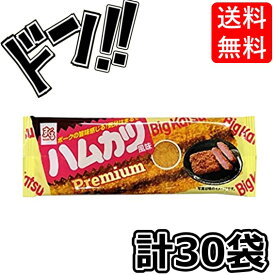 【5と0の日クーポンあり！】ハムカツ屋さんプレミアム 1枚×30袋 すぐる プレミアム ハムカツ屋さん premium ビックカツ 駄菓子 おつまみ おやつ お菓子 プレゼント 子供 イベント 定番 大ヒット 懐かしい 遠足 おやつ カレー ハムカツ 味噌