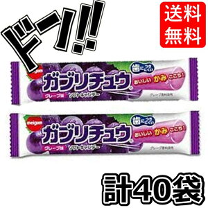 ガブリチュウ グレープ味 1本×40袋(20袋×2)明治チューインガム 箱買い アソート お菓子 コーラ ソーダ まとめ買い グレープ メロンソーダ 箱 ASMR 大人買い セット アレンジ チューインガム