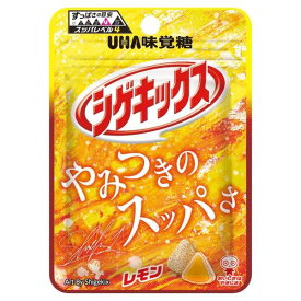 UHA味覚糖 シゲキックス レモン 20g×10個　すっぱさレベル　ハード　強い酸味　ソーダ味　レモン味　グミ　噛み応え　美味しい　プレゼント　小腹　おやつ　間