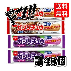 ガブリチュウ 2種の味から選べる 40袋 明治 チューインガム (コーラ & グレープ)