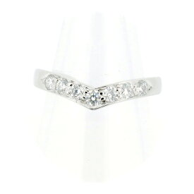 【中古】 ティファニー Vバンド ダイヤモンド リング 指輪 11.5号 Pt950(プラチナ) 質屋出品 【コンビニ受取対応商品】 ジュエリー