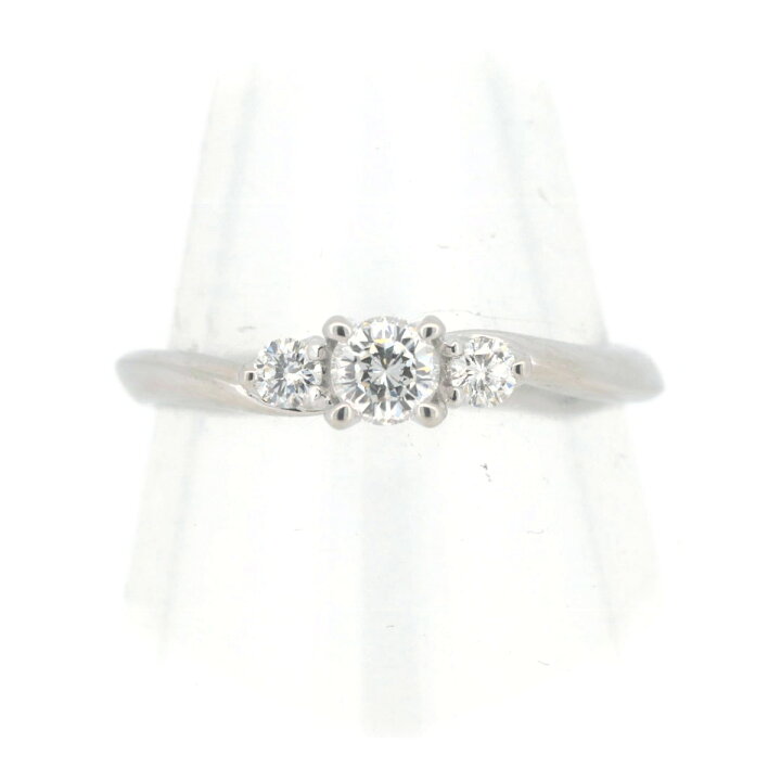 楽天市場】【中古】 D&D144 ダイヤモンド リング 指輪 0.24CT 0.11CT 