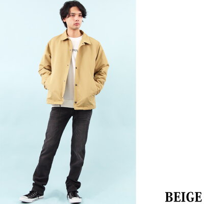 楽天市場 コーチジャケット メンズ ジャケット全8色 新作 アウター無地 タスラン ジャケット カーキ 秋 冬 M L Ll ブラック アメカジ ストリート スケーター に大人気 ８ Eight エイト ８ 8 Eight