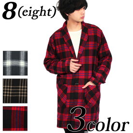 髪型 最高赤 チェック コート メンズ