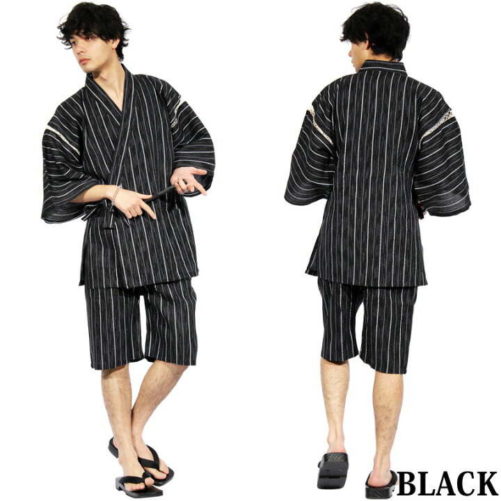 楽天市場 甚平 メンズ じんべい しじら 全10色 新作 甚平しじら織り コットン 綿 甚平 じんべい夏 M L Ll 紳士 夏 海花火大会 に おすすめ 8 Eight