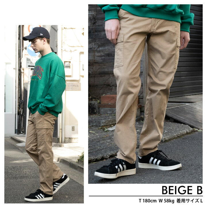 楽天市場 チノ カーゴパンツ メンズ Outdoor Products全7色 新作 カーゴパンツ チノパンスリムパンツ チノパン ストレート パンツ 細身 パンツ ブラック 黒 ベージュストリート系 アメカジ系 ８ Eight エイト ８ 8 Eight