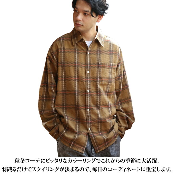 楽天市場】ネルシャツ メンズ 長袖 チェック全5色 新作 シャツチェック 