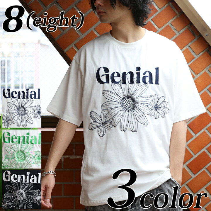 楽天市場】Tシャツ メンズ フラワー 刺繍全3色 新作 Tシャツフラワー  