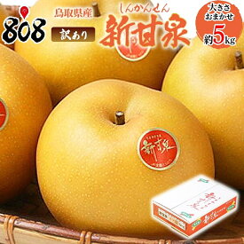 【送料無料】【鳥取県産】訳あり　新甘泉　家庭用　大きさお任せ　約5kg(北海道沖縄別途送料加算)