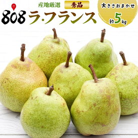 【送料無料】【産地厳選】秀品　ラフランス　大きさおまかせ　約5kg(北海道沖縄別途送料加算)