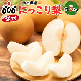 【送料無料】【栃木県産】にっこり梨　訳あり　約5kg（北海道沖縄別途送料加算）