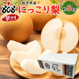 【送料無料】【栃木県産】にっこり梨　訳あり　約5kg（北海道沖縄別途送料加算）