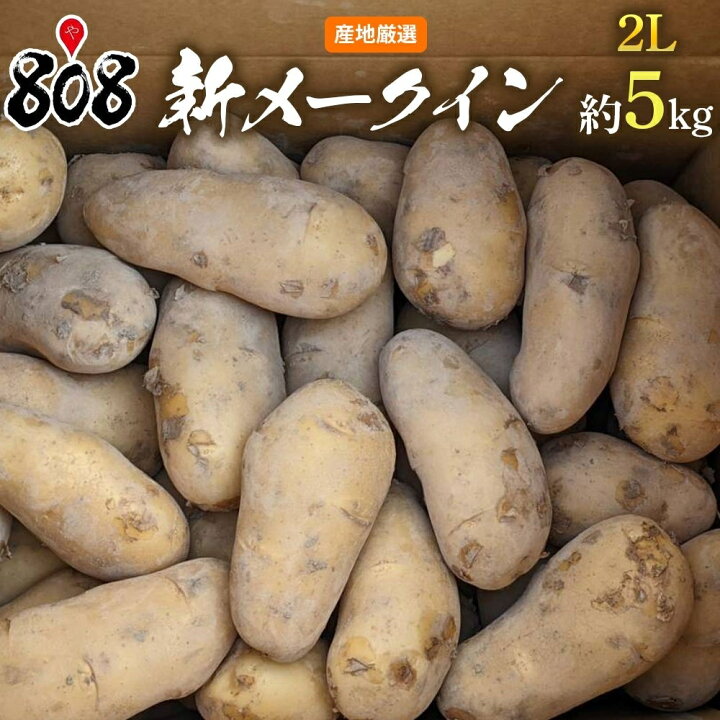 楽天市場 送料無料 長崎県産 新メークイン 2ｌサイズ 約5kg 北海道沖縄別途送料加算 808青果店
