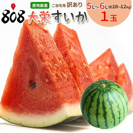 【送料無料】【鳥取県産】訳あり　大栄すいか　特大5L〜6Lサイズ　1玉　約10〜12kg(北海道沖縄別途送料加算)