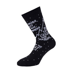 CINELLI (`l) CHAS CHRISTIANSEN RIGHT FOOT BLACK SOCKS \bNX