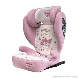 ハイバックFIXコンパクト マイメロディ＆クロミ100cm〜150cm isofix ジュニアシート 小学生 孫 プレゼント ブースターシート おでかけ 女の子 簡単 取付 R-129 r129