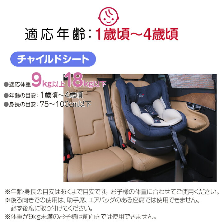 楽天市場】ターンレジェFIXチャイルドシートマムズキャリー 回転式  
