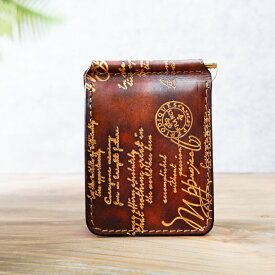 マネークリップ 財布 革 二つ折り財布 メンズ レディース 男女兼用 カード 札挟み 薄い 薄型 レザー