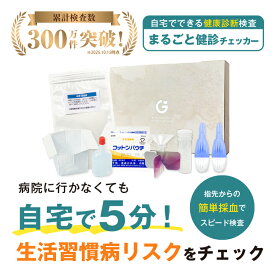 全16項目をチェック！ まるごと健診チェッカー 健康診断 生活習慣病検査 男女共用 検査キット 糖尿病 メタボリックシンドローム 尿潜血 尿蛋白 血液検査 尿検査 送料無料 あす楽対応 365日営業