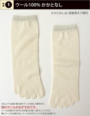 【奈良県広陵町】ウール5本指ソックス