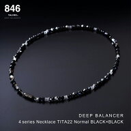 スポーツネックレス 846YAJIRO 4シリーズネックレス ブラック×ブラック 黒 磁気ネックレス ネックレス …