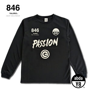 �X�|�[�c�E�F�A ���� �����Y 846YAJIRO Dry Long T-shirt PASSION Black (Unisex) �h���C �����OT�V���c �����O�X���[�u �g���[�j���O�E�F�A T�V���c �^�� �W�� �g���[�j���O �X�|�[�c �v���[���g �M�t�g