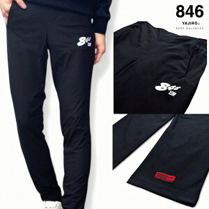 846YAJIRO VWK[pc Fit Stretch Jogger Pants FLASH LOGO(Unisex) j[A Xgb` pc X|[cEFA ubN אg ^Cg pc jO g[jO Lk Q  g