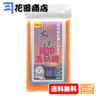 川上漁網 大洗アライッペの洗い網 漁師の網ボディタオル 背中洗い網 超かため [オレンジ]