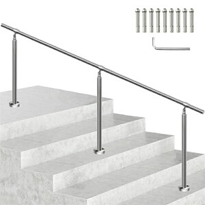 【2025新登場】手すり 玄関 屋外 ステンレス鋼手すり 手摺 玄関 180/200/220/240cm 角度調整可能 DIY 簡単な取り付け 荷重200kg 高齢者、妊婦、子供、リハビリテーション患者