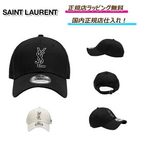 ★ポイント5倍！マラソン期間限定★　【 Saint Laurent / サンローラン 】 Saintlaurent × newera　コラボ サンローラン × ニューエラ の コラボレーション キャップ 帽子 ハット ◎ 正規店ラッピング無料/ショッパー付き ◎