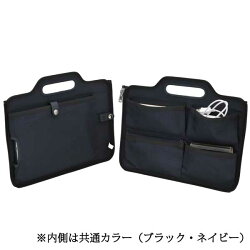 ☆正規販売店☆TRION<トライオン>【バッグインバッグ】A4サイズ対応ネイビーNAVYKA803本革牛革多機能タブレット対応整理収納ビジネス