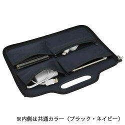 ☆正規販売店☆TRION<トライオン>【バッグインバッグ】A4サイズ対応ネイビーNAVYKA803本革牛革多機能タブレット対応整理収納ビジネス