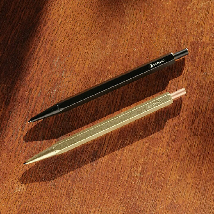 クラシック ブラッシングシリーズ メカニカルペンシルライト 0 7mm 全2色 保証書あり YSTUDIO ワイスタジオ YS- STAT- 送料無料 シャープペンシル シャーペン シンプル 真鍮 倉敷文具