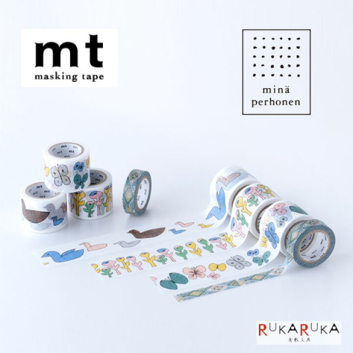 楽天市場 マスキングテープ マステ Mina Perhonen カモ井加工紙 129 Mtmina ネコポス不可 Mina Perhonen ミナペルホネン 35ｍｍ幅 倉敷文具ｒｕｋａｒｕｋａ