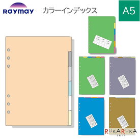 [Davinci] カラーインデックス A5サイズ 手帳リフィル ［全6種］ レイメイ藤井 24-DAR**** 【ネコポス可】[M便 1/10]ダヴィンチ リフィル