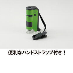 ハンディ顕微鏡DX100倍率〜250倍率スマホ撮影全3色レイメイ藤井24-RXT300*夏休み応援宿題自由研究透過型落射型LEDライトUVライト便利楽しいこども