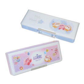 星のカービィ 両面開き 筆箱 うす型スリム コンパクト 鉛筆削り 2025