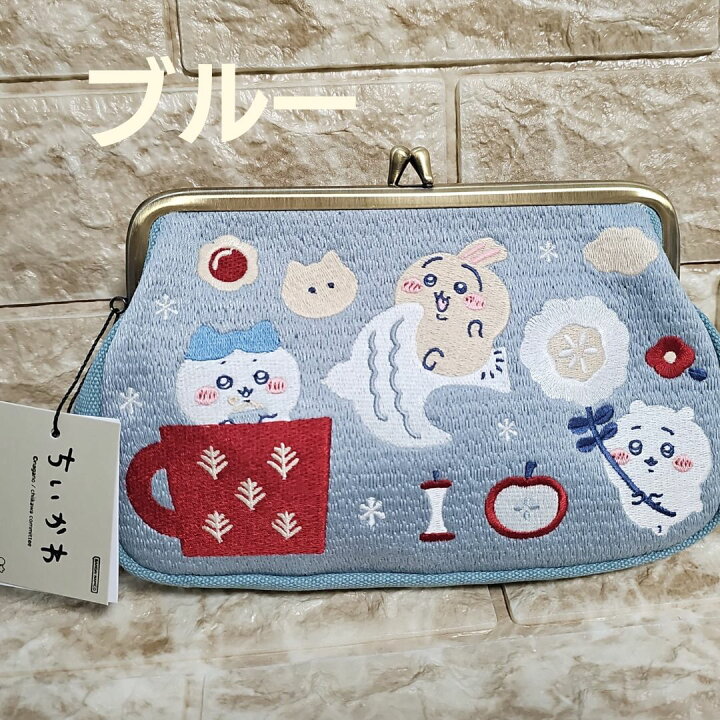 楽天市場】がま口ポーチ 畳刺繍 がま口ミニポーチ ちいかわ ハチワレ 