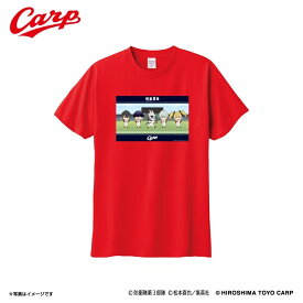 怪獣8号（第3部隊 デフォルメ）/広島東洋カープ Tシャツ レッド ラッピング可