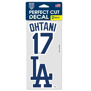 【売り切り】【Wincraft社】大谷翔平 ドジャースグッズ SHOHEI OHTANI 「ドジャースプレミアム」ステッカー 1シート(ステッカー2枚セット) 転写シール デカール MLB正規ライセンス メジャーリーグ
