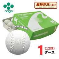 【A倉庫】【練習球】ナイガイ 軟式野球 プラクティスボール M号 1ダース(12球) 一般・中学生向け M球 軟…