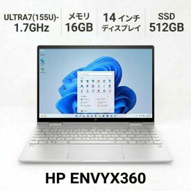 【中古】 【解像度2880×1800】 HP ENVY x360 14 ノートパソコン CoreUltra7-155U-1.7GHZ メモリ16GB 14インチ Windows 11 Pro