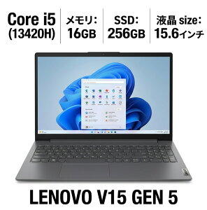 �y�V�i�z Lenovo V15 Gen 5 �m�[�g�p�\�R�� Core i5-13420H ������16GB SSD256GB 15.6�C���` FHD Windows11Pro H&B2024