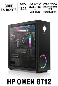 HP OMEN GT12-0705JP �Q�[�~���O�f�X�N�g�b�vPC Core i7-10700F GTX1660SUPER 16GB SSD256GB+HDD2TB Win11Pro �A�E�g���b�g