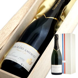 ＼本日購入＆レビューでもれなくクーポンGET！／【木箱付】【1995年】デボルド アミオー ブリュット ミレジム プルミエクリュ 1995 シャンパン ワイン プレゼント 誕生日 記念日 ヴィンテージ フランス シャンパーニュ 箱付き ギフト 平成7年 生まれ年