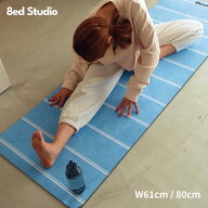 【日本国内ブランド】8ed Studio ストレッチマット Goodday ヨガマット 幅61cm 幅80cm 幅広 8mm 大きめ …