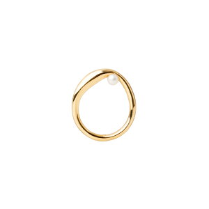 BAR JEWELLERY �o�[ �W���G���[ ATTRAVERSO RING WITH PEARL GOLD �p�[�� �S�[���h �����O ���f�B�[�X �v���[���g �a���� �L�O�� �M�t�g
